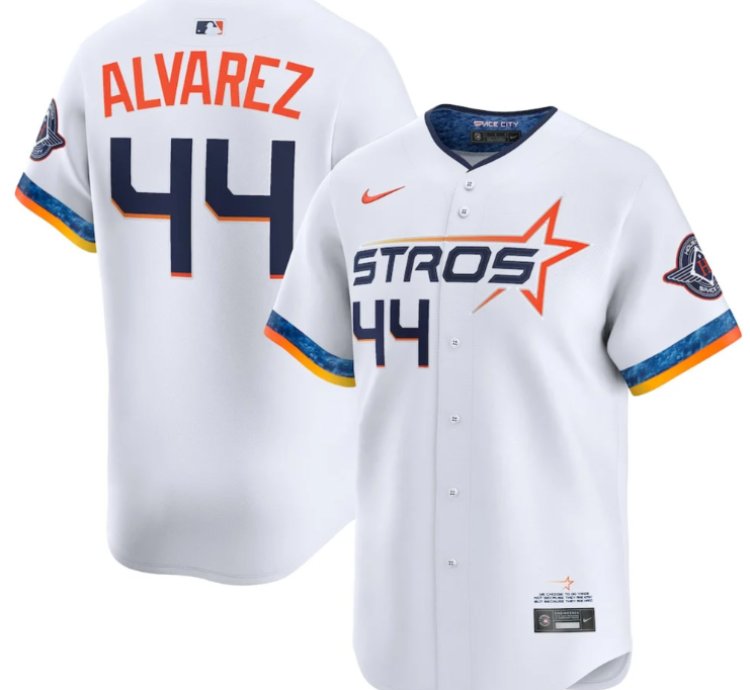 Yordan Álvarez 44 Houston Astros 2025 City Connect Limited Player Men Jersey - White
