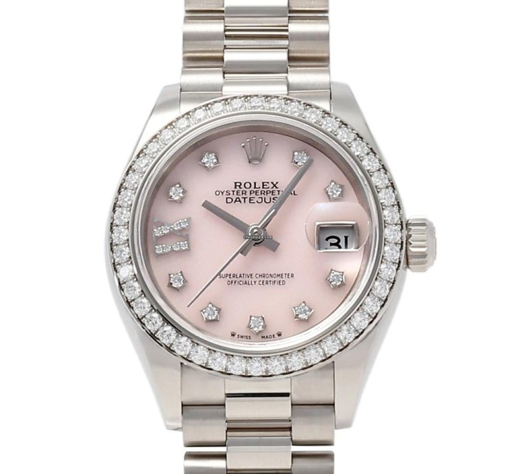Rolex Datejust 279139rbr Automatic White Gold New