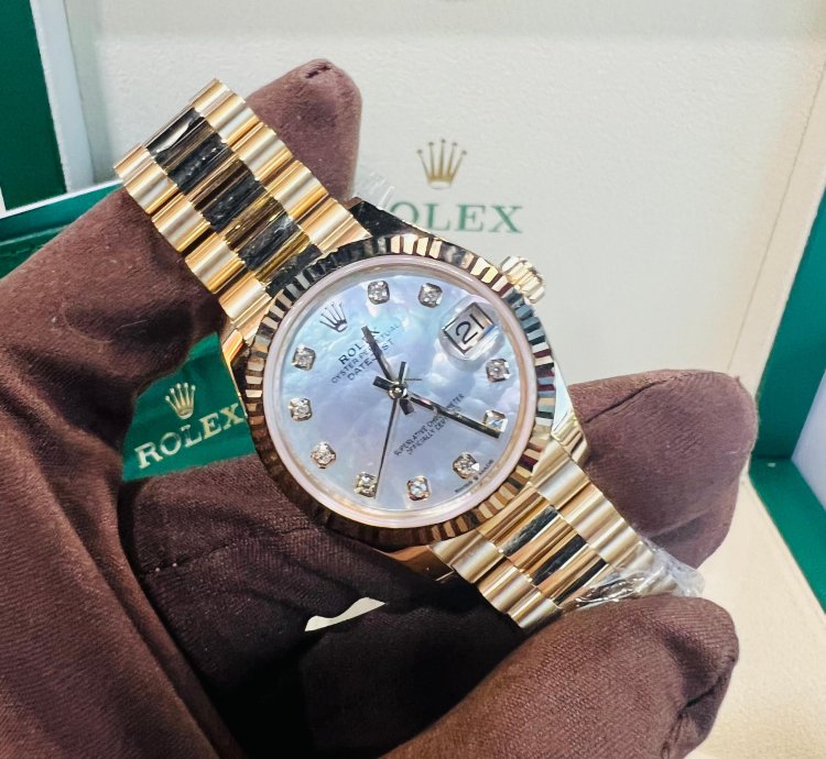 Rolex Datejust 31 2024 New Datejust 31 Yellow Gold Mother Of Pearl Diamond