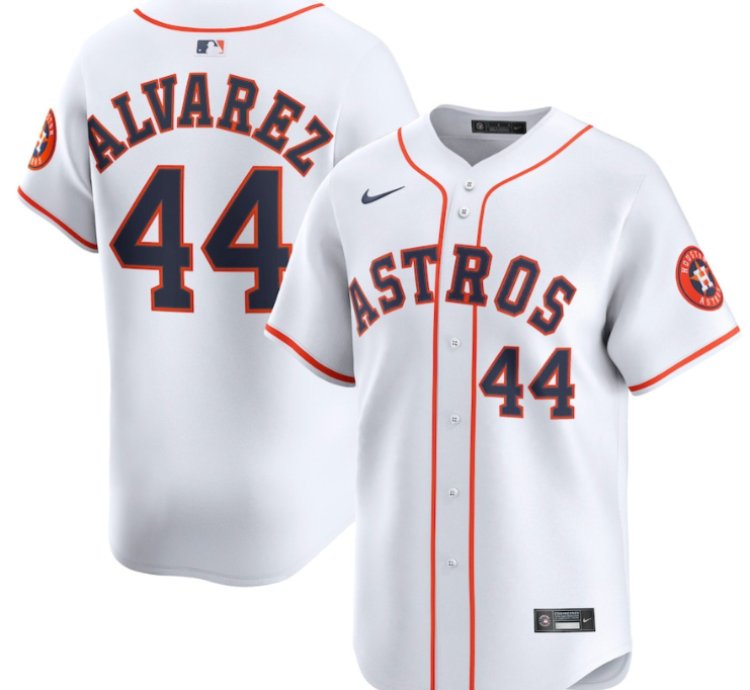 Yordan Alvarez 44 Houston Astros Home Limited Player Men Jersey - White