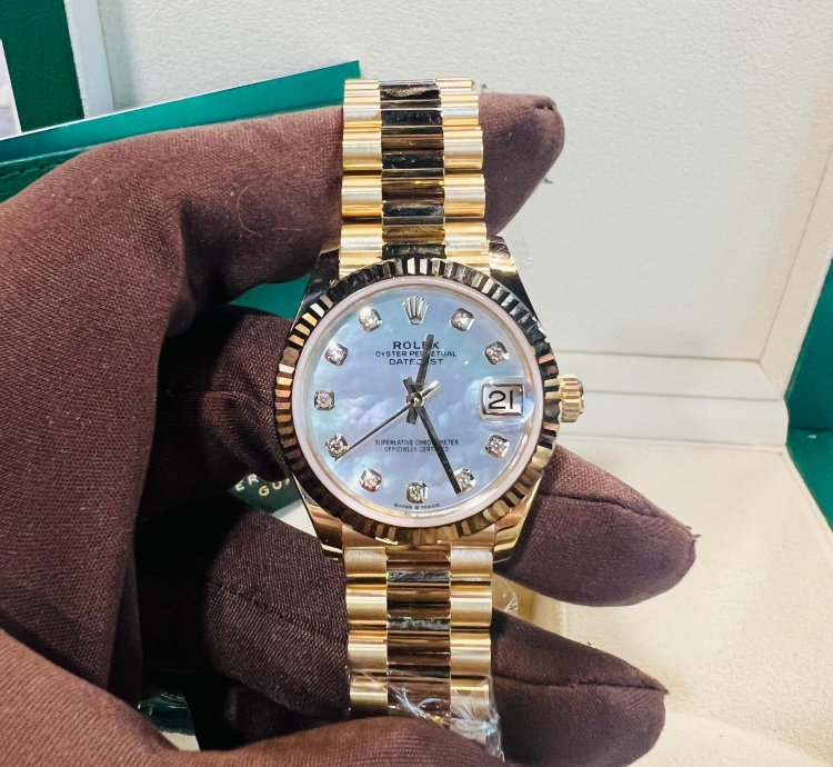 Rolex Datejust 31 2024 New Datejust 31 Yellow Gold Mother Of Pearl Diamond