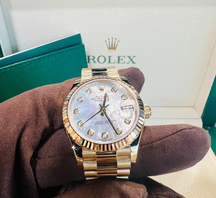 Rolex Datejust 31 2024 New Datejust 31 Yellow Gold Mother Of Pearl Diamond