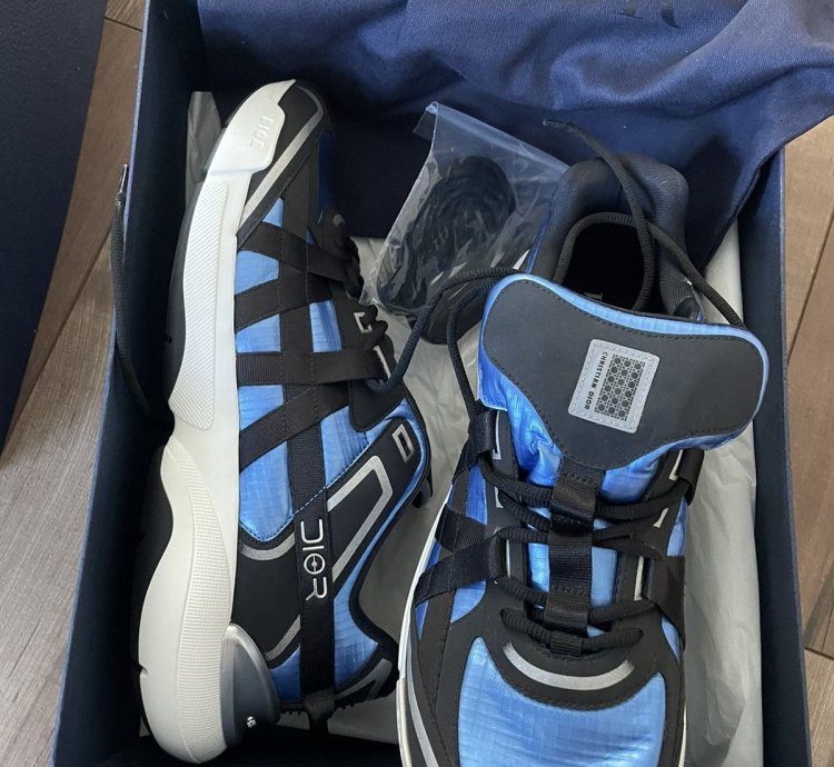 Christian Dior Sorayama B24 Runtek Blue Sneakers