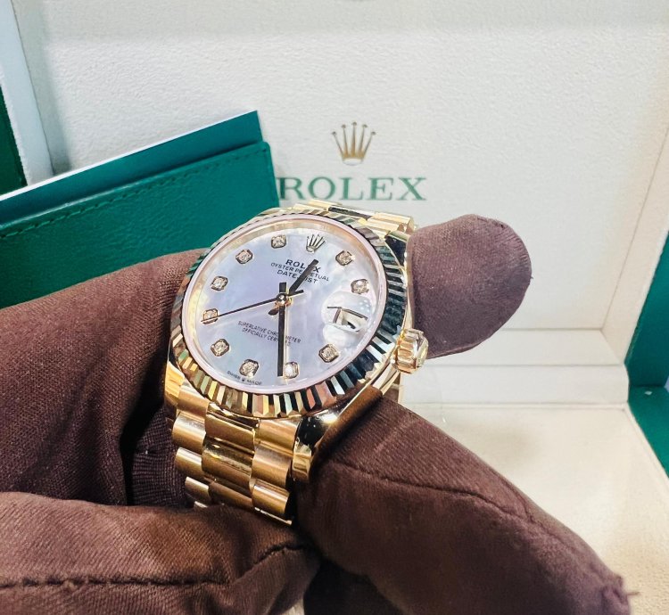 Rolex Datejust 31 2024 New Datejust 31 Yellow Gold Mother Of Pearl Diamond