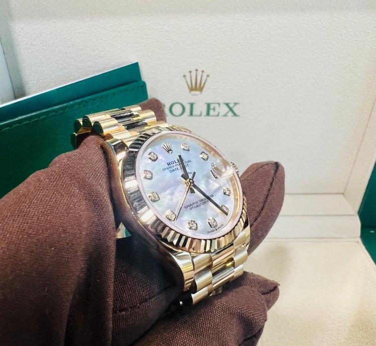 Rolex Datejust 31 2024 New Datejust 31 Yellow Gold Mother Of Pearl Diamond
