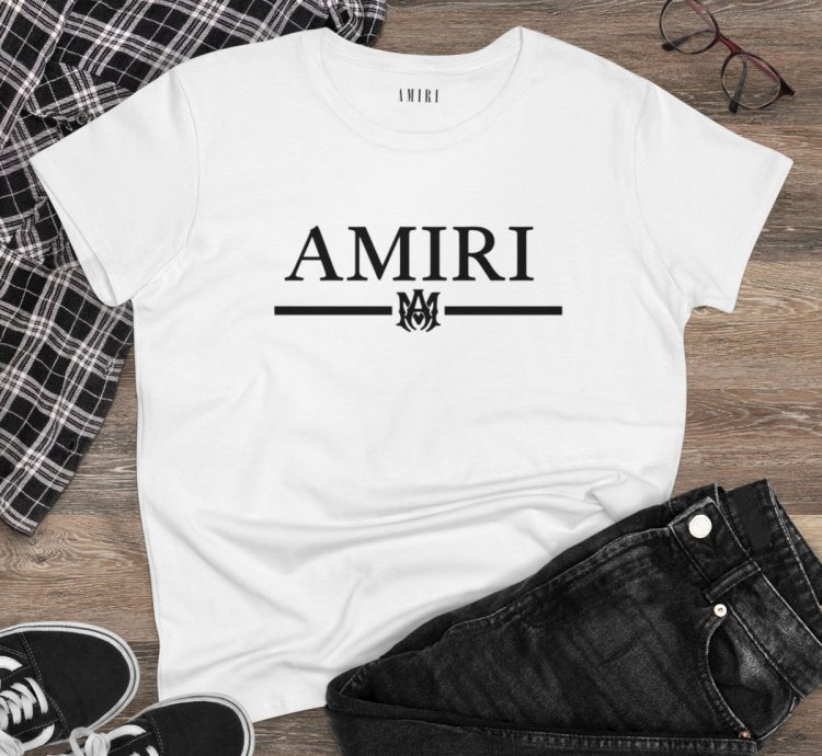 Amiri Core Womens Shirt White Softstyle Tee Made Usa