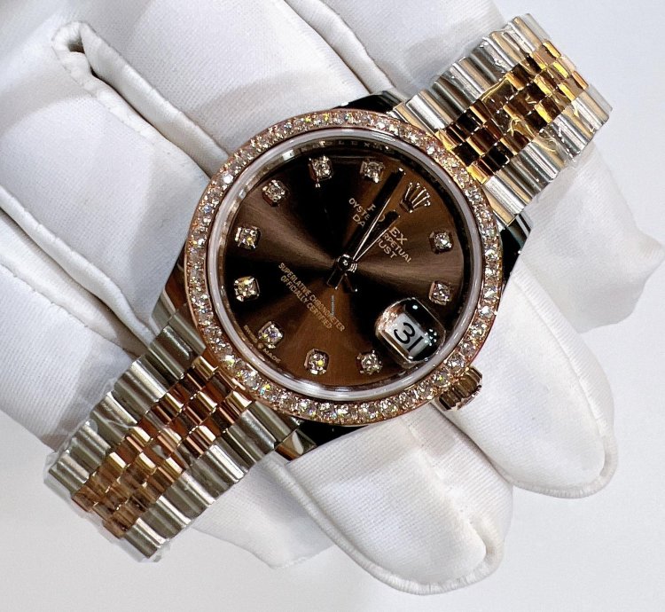 Rolex Datejust 31 2025 New Datejust 31 Everose Gold Chocolate Diamond Jubilee