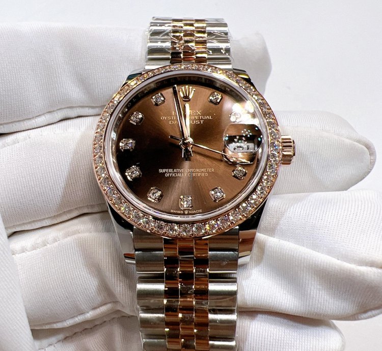 Rolex Datejust 31 2025 New Datejust 31 Everose Gold Chocolate Diamond Jubilee