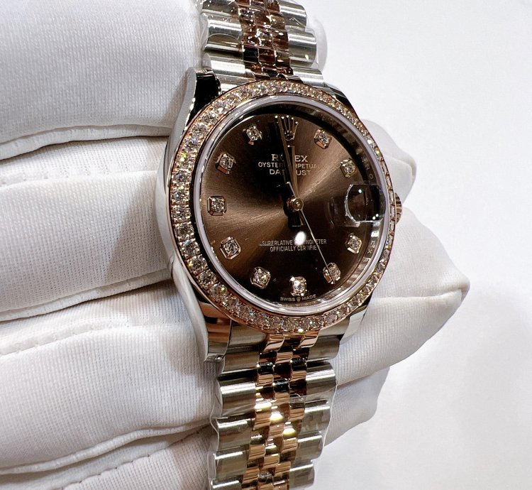 Rolex Datejust 31 2025 New Datejust 31 Everose Gold Chocolate Diamond Jubilee