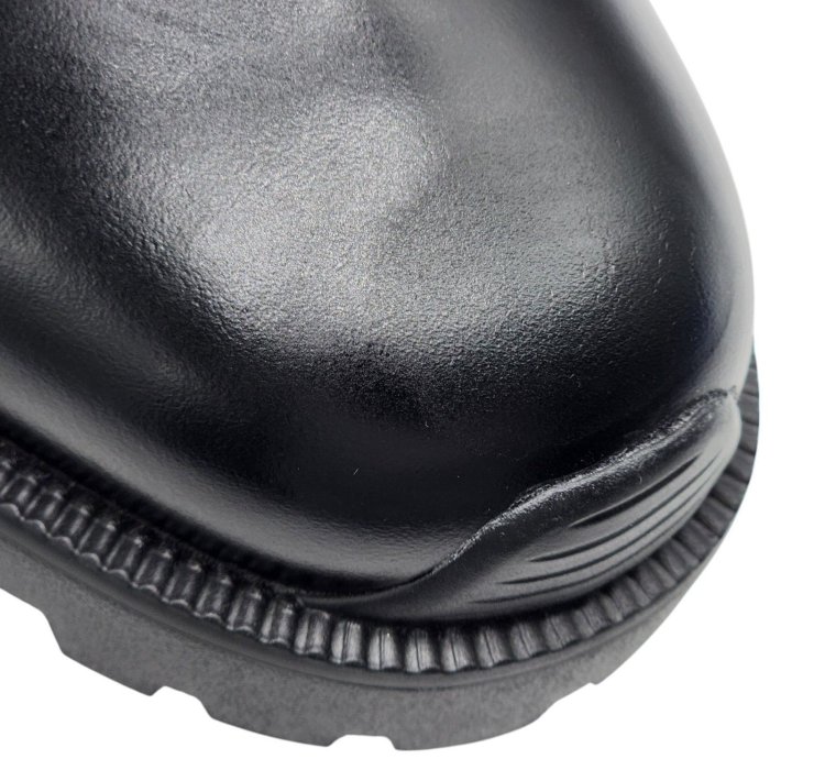 Combat Chelsea Boots - Polished Calfskin - Black - 45 12us
