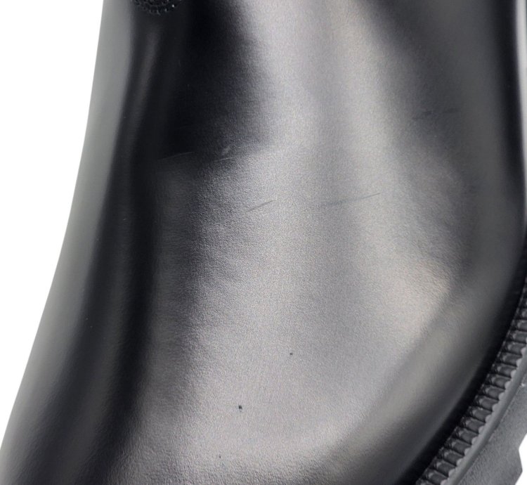 Combat Chelsea Boots - Polished Calfskin - Black - 45 12us