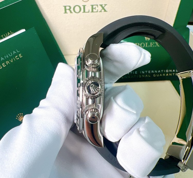 Rolex Daytona 2025 New Daytona White Gold Black Oysterflex