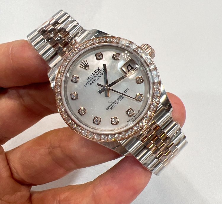 Rolex Datejust 31 2025 New Datejust 31 Everose Gold Mother Of Pearl Diamond Jubilee
