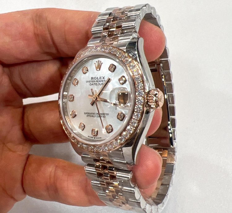 Rolex Datejust 31 2025 New Datejust 31 Everose Gold Mother Of Pearl Diamond Jubilee