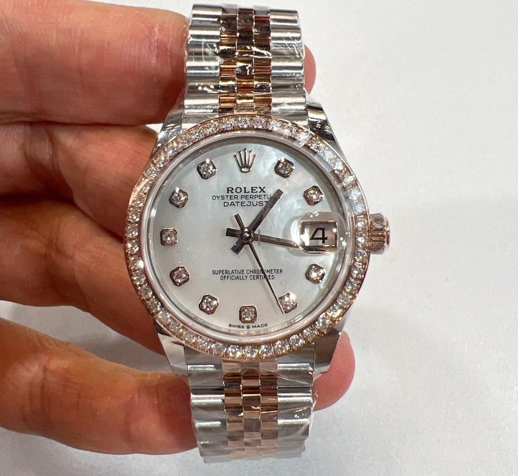 Rolex Datejust 31 2025 New Datejust 31 Everose Gold Mother Of Pearl Diamond Jubilee