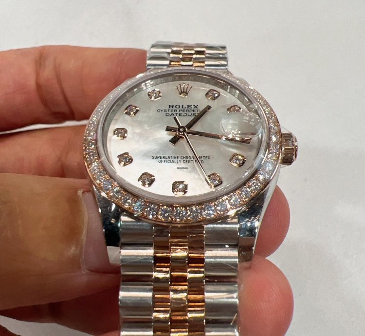 Rolex Datejust 31 2025 New Datejust 31 Everose Gold Mother Of Pearl Diamond Jubilee