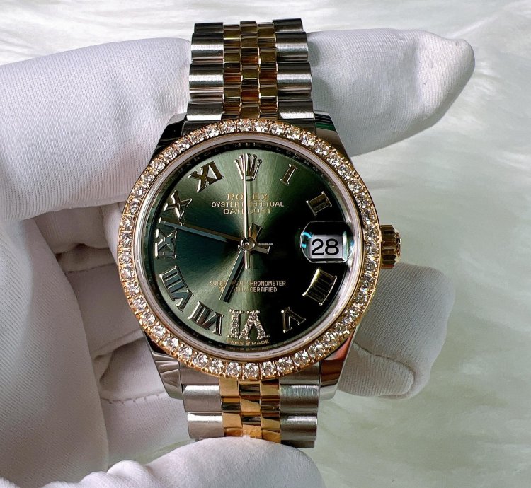 Rolex Datejust 31 2025 New Datejust 31 Green Roman Vi Diamond Jubilee