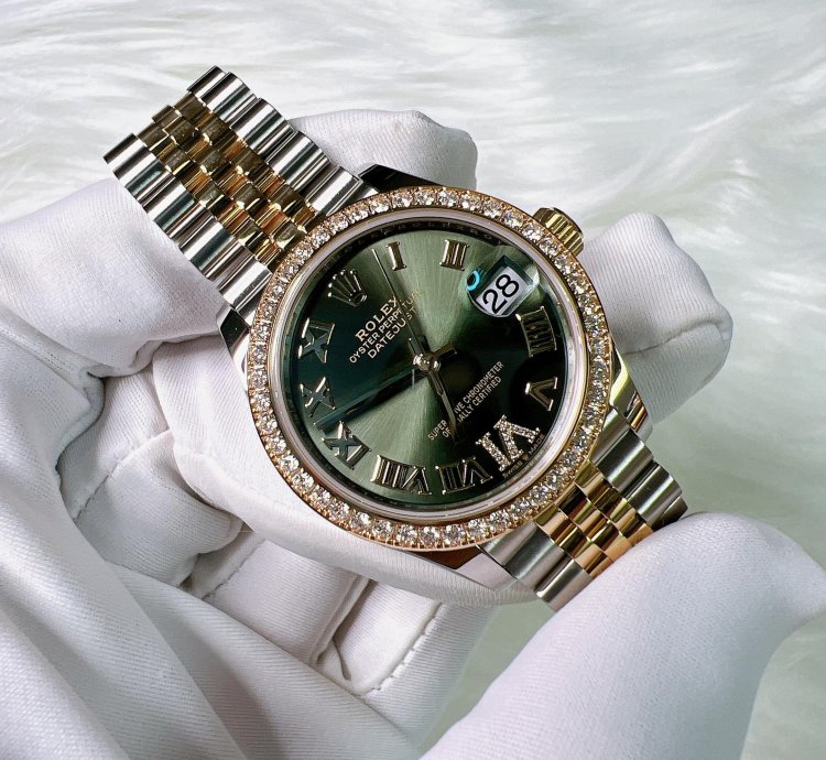Rolex Datejust 31 2025 New Datejust 31 Green Roman Vi Diamond Jubilee
