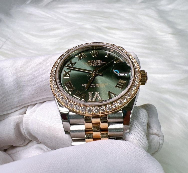 Rolex Datejust 31 2025 New Datejust 31 Green Roman Vi Diamond Jubilee