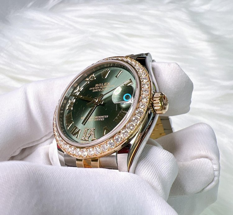 Rolex Datejust 31 2025 New Datejust 31 Green Roman Vi Diamond Jubilee