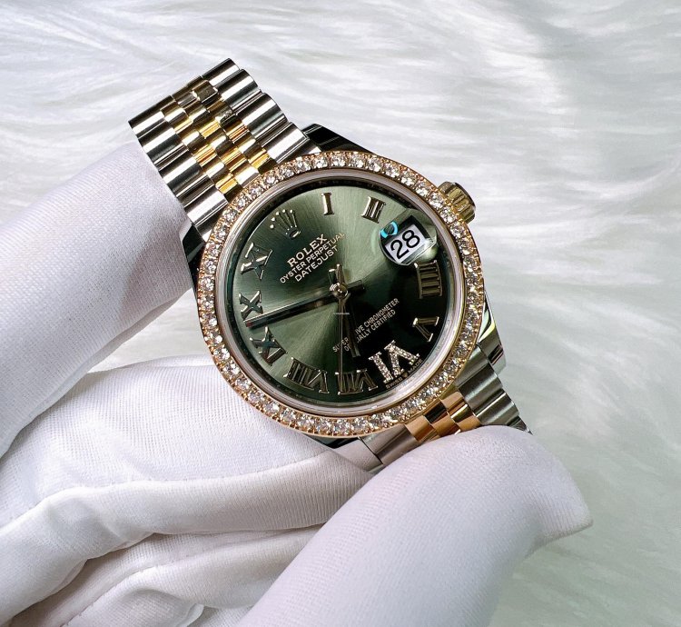 Rolex Datejust 31 2025 New Datejust 31 Green Roman Vi Diamond Jubilee