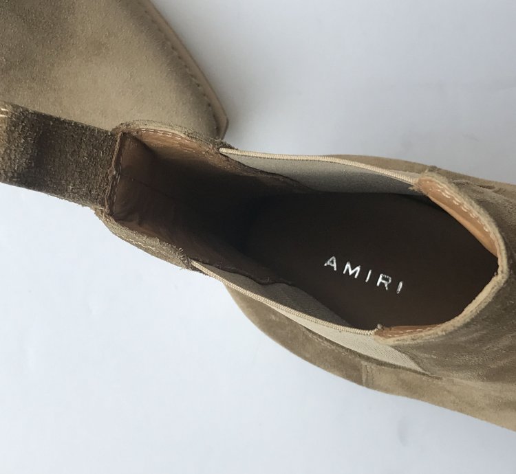Crepe Suede Point-toe Chelsea Boots
