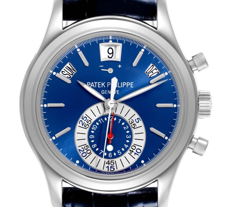 Patek Philippe Annual Calendar Chronograph Complications Annual Calendar Platinum Chronograph Mens Watch 5960p