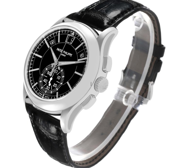 Patek Philippe Annual Calendar Chronograph Complications Annual Calendar Platinum Mens Watch 5905 Box Papers