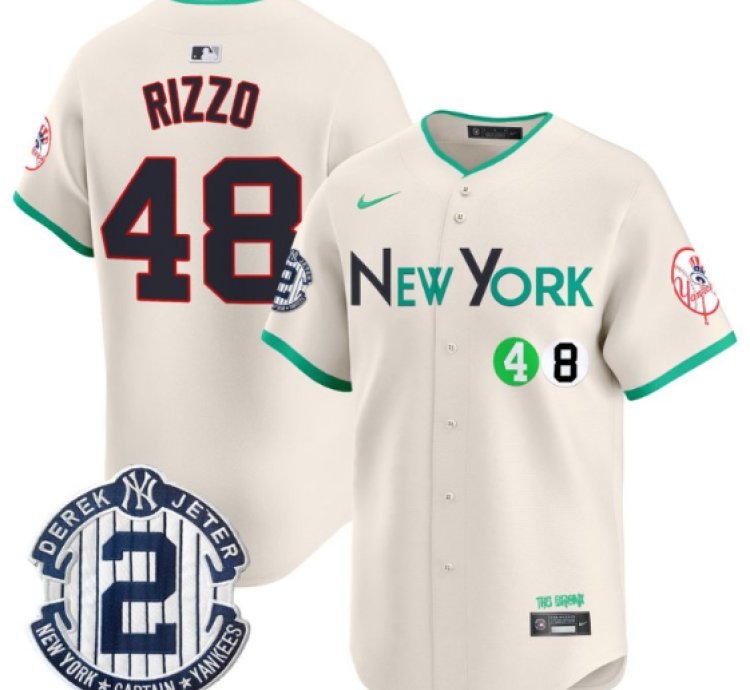 Anthony Rizzo Jersey 48 New York Yankees City Connect Vapor Premier Limited Stitched Cream