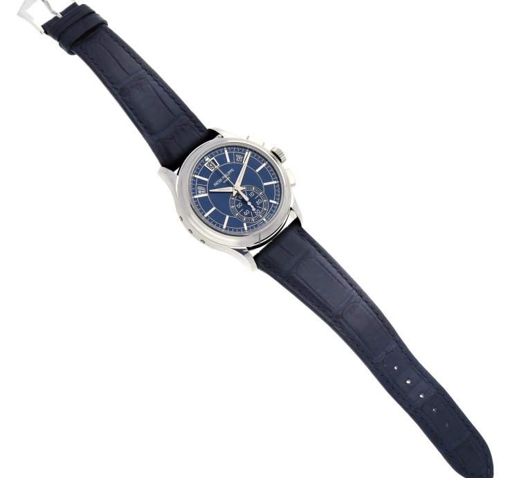 Patek Philippe Annual Calendar Chronograph Complications Annual Calendar Platinum Watch 5905 Box Papers