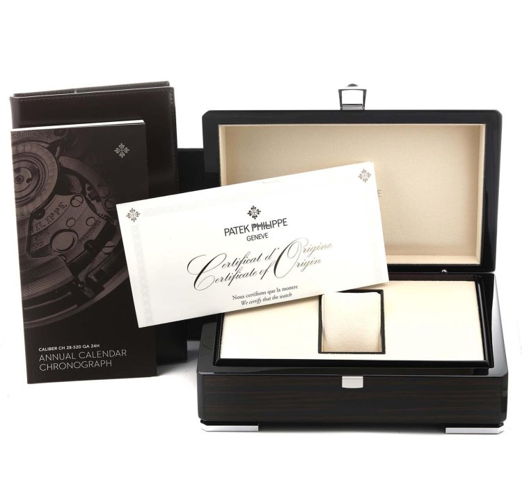 Patek Philippe Annual Calendar Chronograph Complications Annual Calendar Platinum Watch 5905 Box Papers