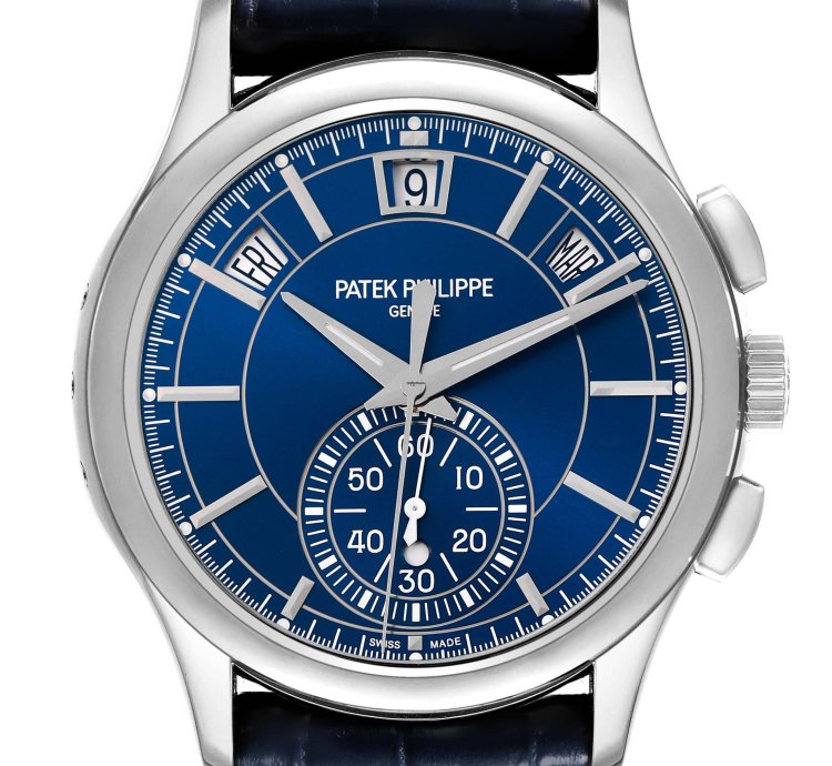 Patek Philippe Annual Calendar Chronograph Complications Annual Calendar Platinum Watch 5905 Box Papers