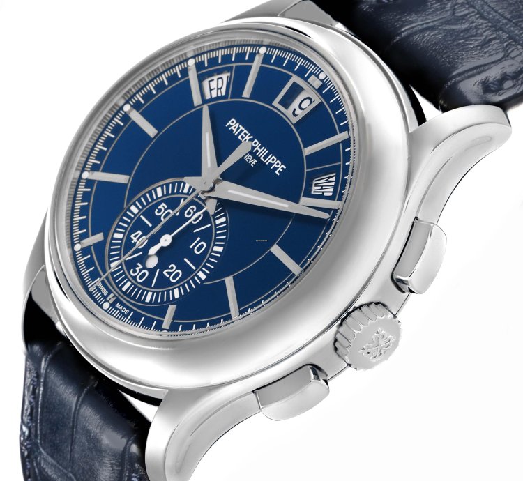 Patek Philippe Annual Calendar Chronograph Complications Annual Calendar Platinum Watch 5905 Box Papers