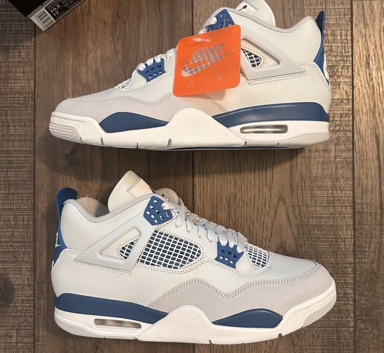 Nike Air Jordan 4 Retro Military Blue 2024 Sz 10 5 New
