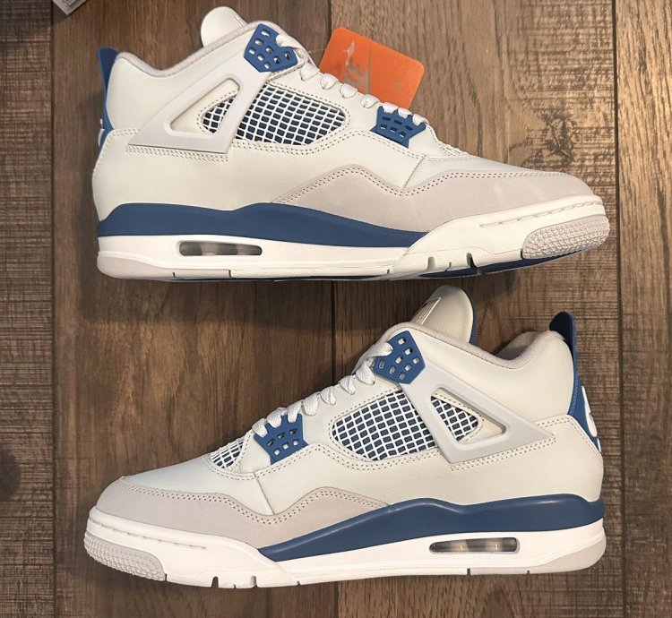 Nike Air Jordan 4 Retro Military Blue 2024 Sz 10 5 New