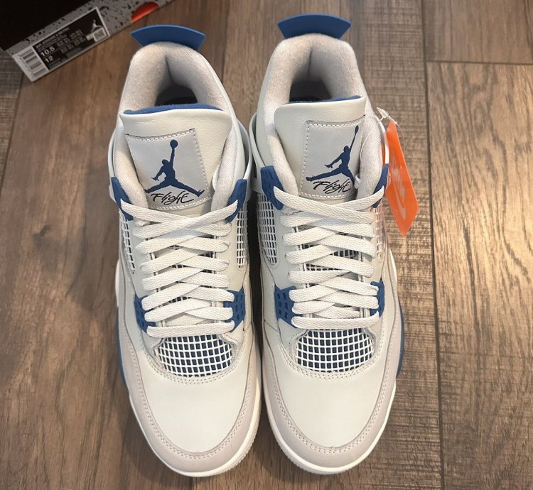 Nike Air Jordan 4 Retro Military Blue 2024 Sz 10 5 New