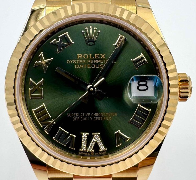 Rolex Datejust 31 278278 31mm Yellow Gold Olive Diamond Vi Dial 2024