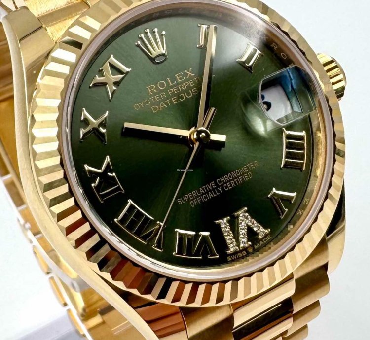 Rolex Datejust 31 278278 31mm Yellow Gold Olive Diamond Vi Dial 2024