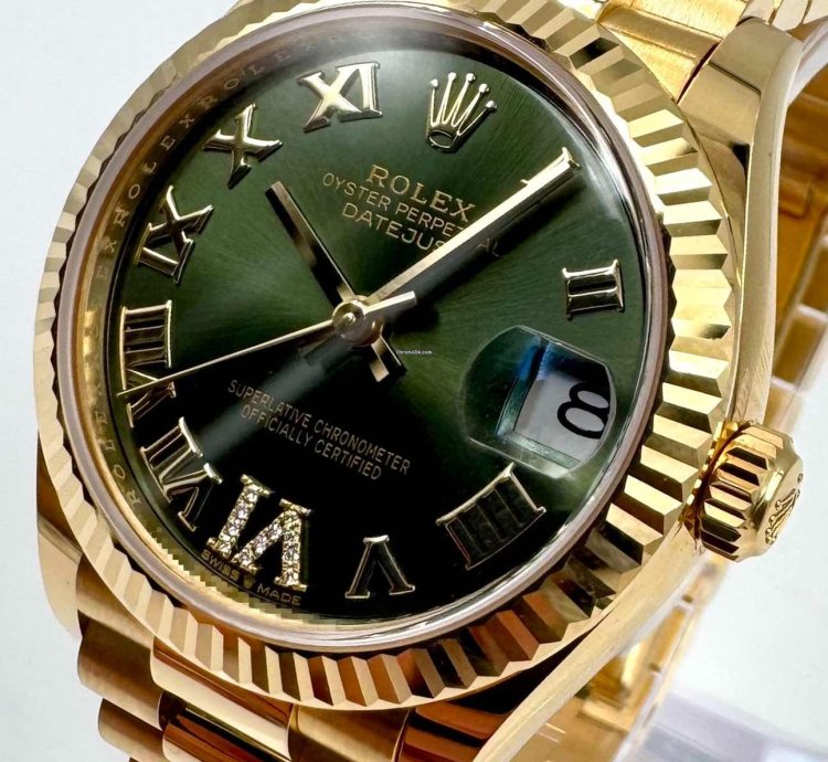 Rolex Datejust 31 278278 31mm Yellow Gold Olive Diamond Vi Dial 2024