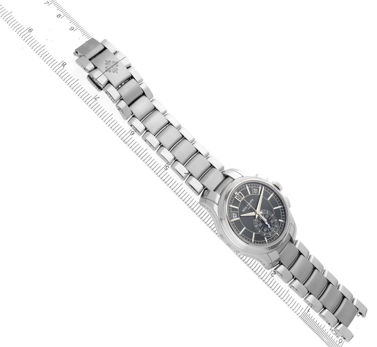 Patek Philippe Annual Calendar Chronograph Complications Annual Calendar Steel Mens Watch 5905 Box Papers