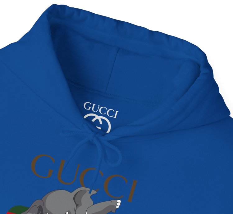 Gucci Elephant Blue Hoodie - Size Usa