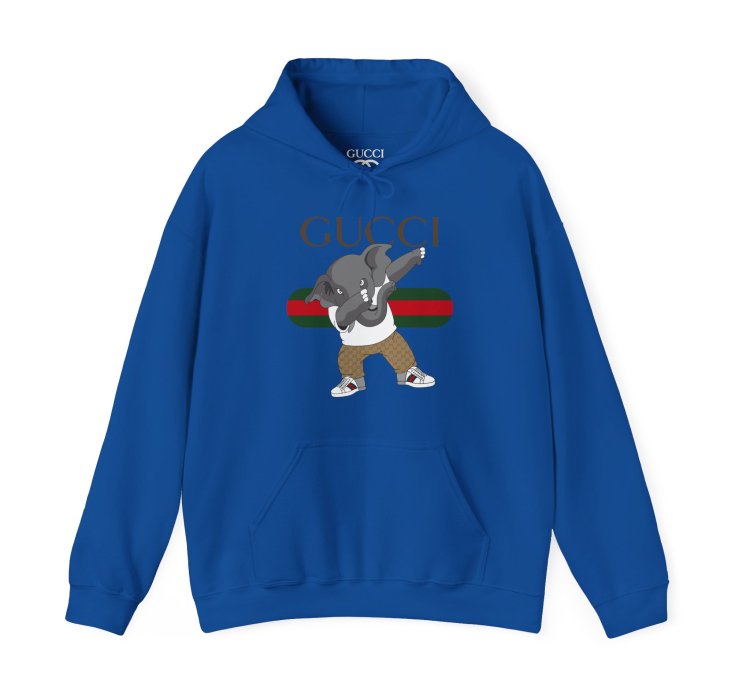Gucci Elephant Blue Hoodie - Size Usa