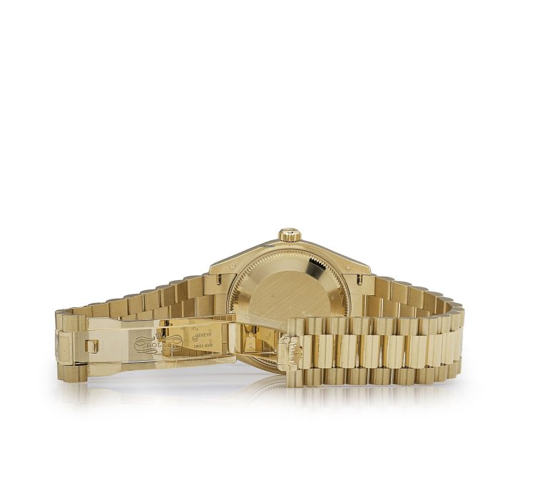 Rolex Datejust 31 278278 Ladies Yellow Gold Diamond Green Dial President 2023