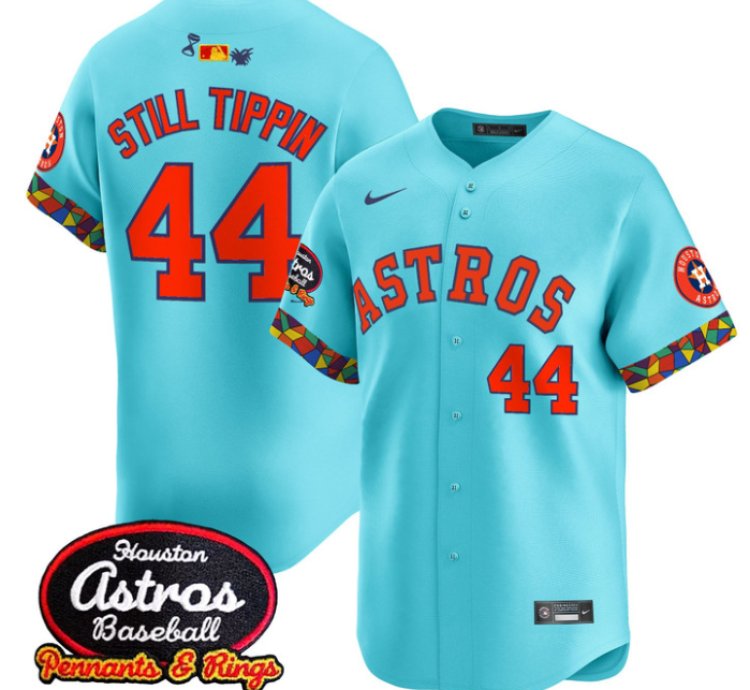 Still Tippin Jersey 44 Houston Astros X El Tiempo Cantina Vapor Premier Limited Stitched Team