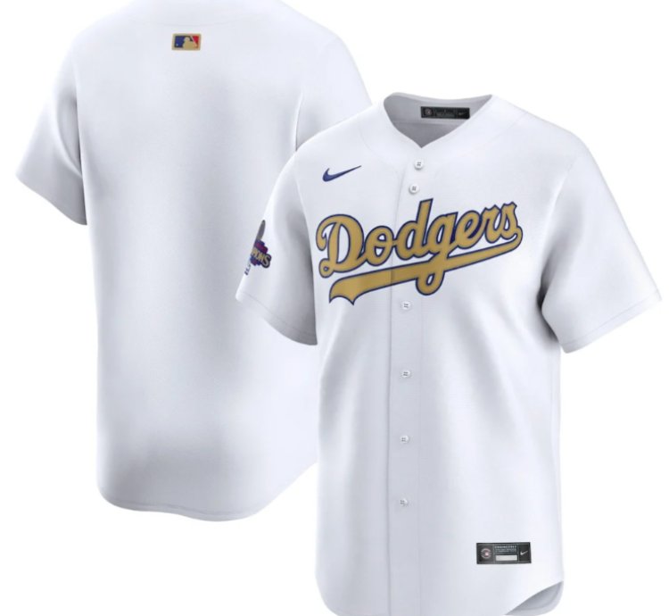 Los Angeles Dodgers 2025 Gold Collection Limited Men Jersey - White
