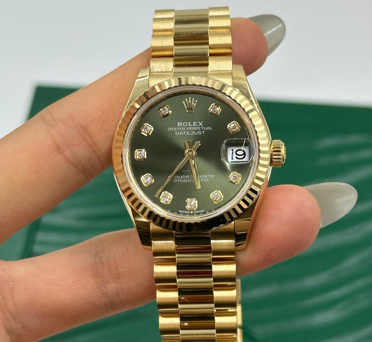 Rolex Datejust 31 278278g Green