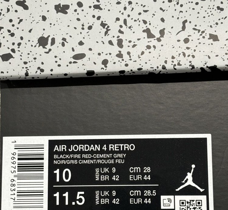 Nike Air Jordan Retro 4 Bred Reimagined