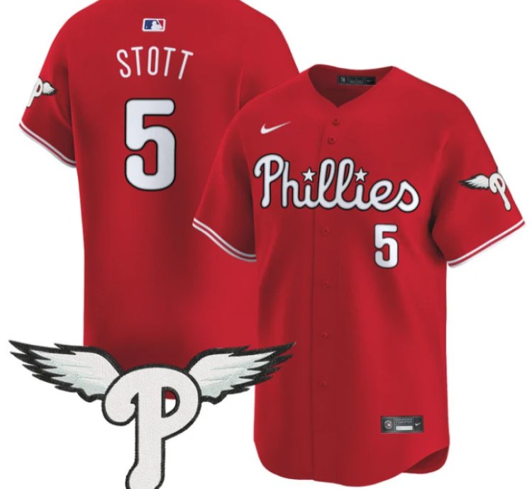 Bryson Stott Jersey 5 Philadelphia Phillies 2025 Vapor Premier Limited Stitched Red