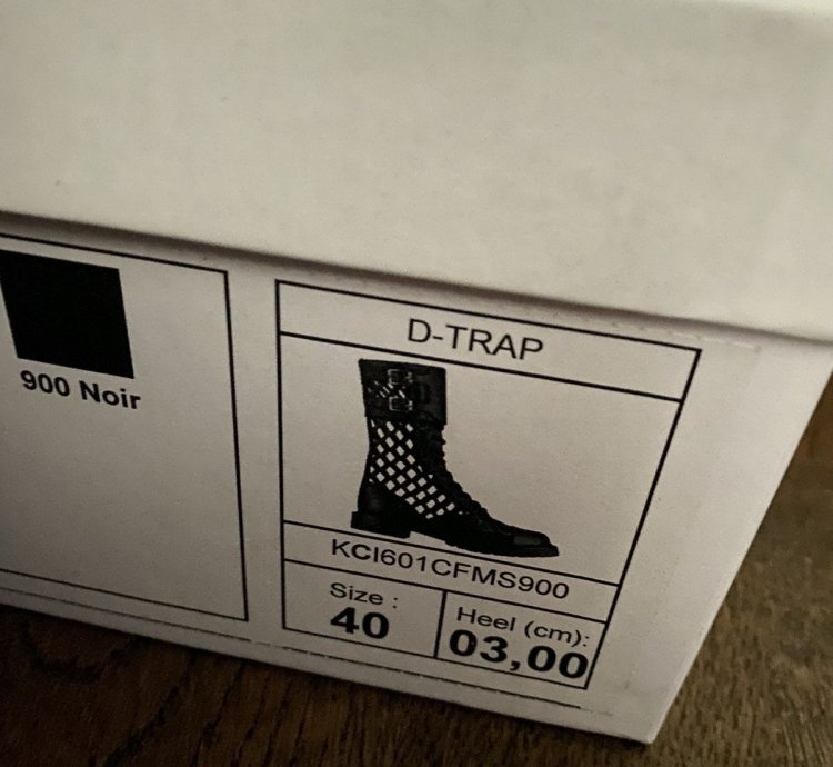 Dior -trap Leather Lace-up Boots