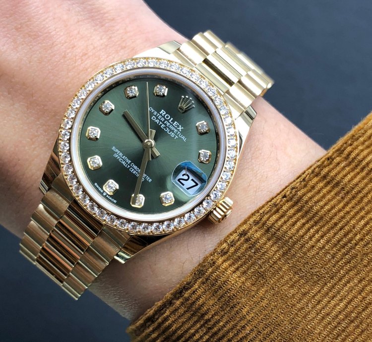 Rolex Datejust 31 278288rbr Diamonds Green